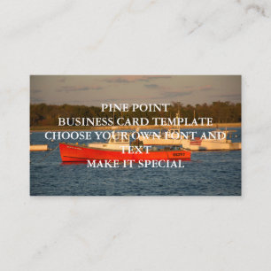 PINE POINT ZAKENKAART SJCABLOON VISITEKAARTJE