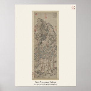 Pine Ravine en Flying Spring - Wen Zhengming Poster