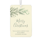 Pine Religious Christmas Zakelijk Relatiegeschenk Luchtverfrisser (Achterkant)