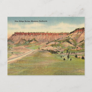 , Pine Ridge Buttes, Montana, Badlands Briefkaart