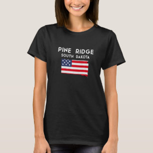 Pine Ridge South Dakota USA State America Travel S T-shirt