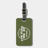 Pine River Michigan Kayaking Bagagelabel (Voorkant verticaal)