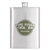 Pine River Michigan Kayaking Flacon (Voorkant)