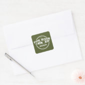 Pine River Michigan Kayaking Vierkante Sticker (Envelop)