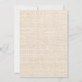 Pine rode bessen beige burlap schattige uil Kerstm Feestdagenkaart (Achterkant)