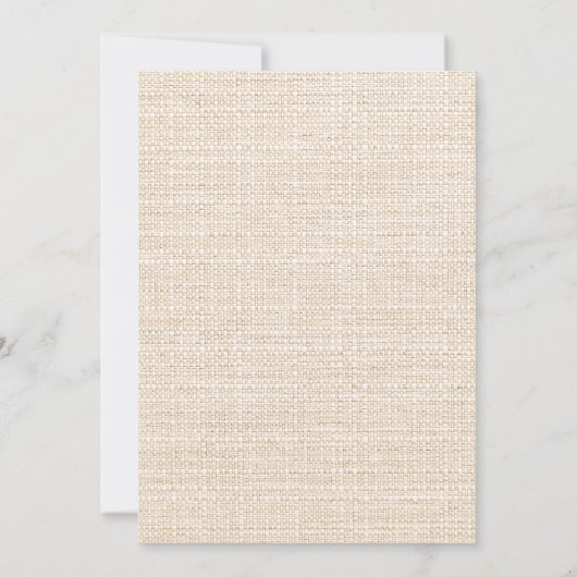 Pine rode bessen beige burlap schattige uil Kerstm Feestdagenkaart (Achterkant)
