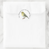 Pine Siskin-stickers Ronde Sticker (Tas)