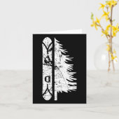  Pine Snowboard Snowboard Gift 1 Kaart (Gele Bloem)