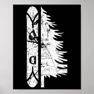 Pine Snowboard Snowboard Gift 1 Poster