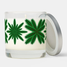 Pine Snowflakes Candle
