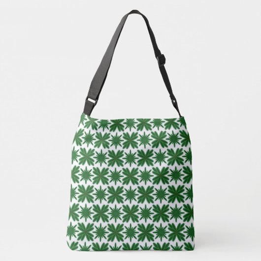 Pine Snowflakes Crossbody Bag (2 maten) Crossbody Tas (Achterkant)