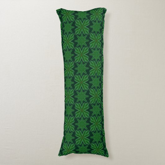Pine Snowflakes Forest Body Pillow Lichaamskussen (Voorkant Verticaal)