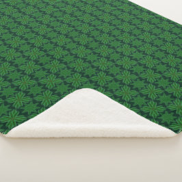 Pine Snowflakes Forest Sherpa Deken (3 maten)