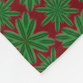 Pine Snowflakes Garnet Fleece Deken (3 maten) (Hoek)