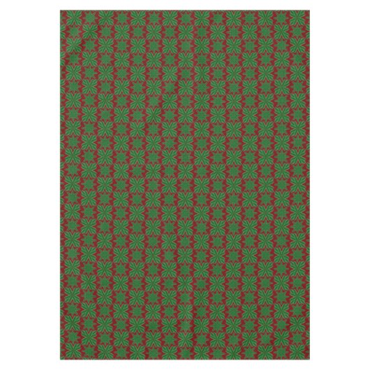 Pine Snowflakes Garnet tafelkleed (3 maten) (Voorkant)