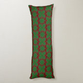 Pine Snowflakes Granaat Body Pillow Lichaamskussen (Achterkant (Verticaal))