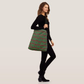 Pine Snowflakes Granaat Crossbody Bag (2 maten) Crossbody Tas (Op model)
