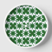 Pine Snowflakes Hout Ingelijste klok (Voorkant)