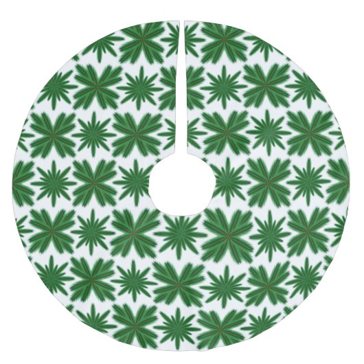 Pine Snowflakes Tree Rok Kerstboom Rok (Voorkant)