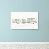 Pine South Side Battery en Sansome Canvas Afdruk (Insitu (Houten vloer))