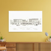 Pine South Side Battery en Sansome Canvas Afdruk (Insitu (Woonkamer))