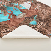Pine Stag Sherpa Blanket Lichtblauw Deken (3/4)