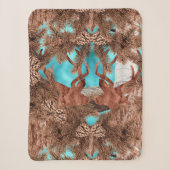 Pine Stag Sherpa Blanket LightBlue Deken (Voorkant)