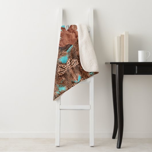 Pine Stag Sherpa Blanket LightBlue Deken (In situ)