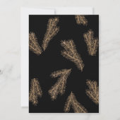 Pine Tak | Winter Woud Huwelijksuitnodiging Kaart (Achterkant)