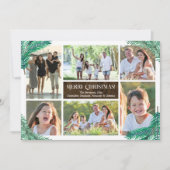 Pine takken zes foto collage op maat kaart (Voorkant)