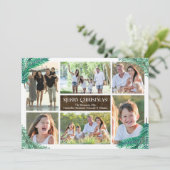 Pine takken zes foto collage op maat kaart (Staand voorkant)