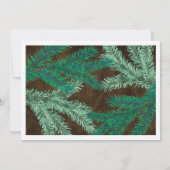 Pine takken zes foto collage op maat kaart (Achterkant)