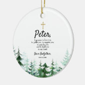 Pine Tree - Aangewezen belofte aan Godchild Keramisch Ornament (Links)