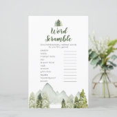Pine Tree adventure Woodland Word Scramble (Staand voorkant)