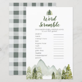 Pine Tree adventure Woodland Word Scramble