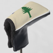 Pine tree and star 1901 flag of Maine State Golfheadcover (3/4 voorkant)