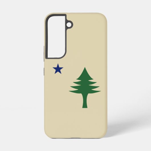 Pine tree and star 1901 flag of Maine State Samsung Galaxy Hoesje (Achterkant)