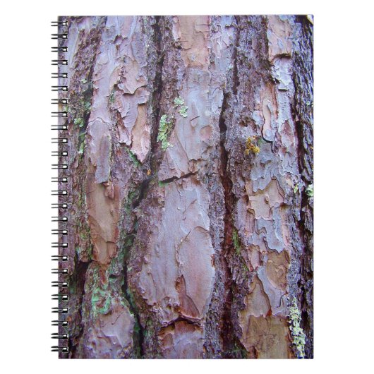 Pine Tree Bark Photo Notitieboek (Voorkant)