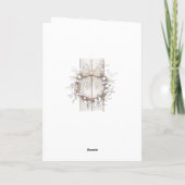 Pine Tree Baubles Cadeaus Franse kerst Feestdagen Kaart (Achterkant)