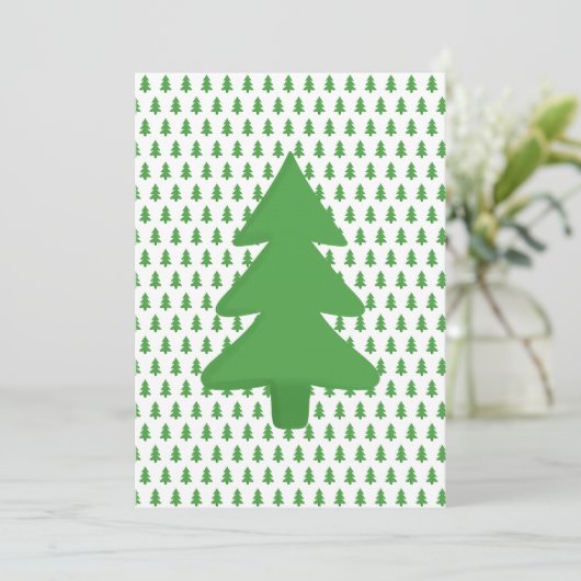 Pine Tree Bedankkaart (Staand voorkant)