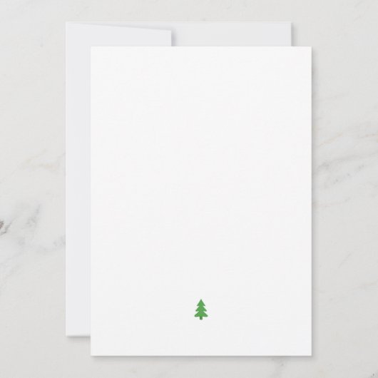 Pine Tree Bedankkaart (Achterkant)