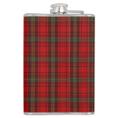 Pine tree Beer Eagle op Rood Zwart Tartan Heupfles (Achterkant)