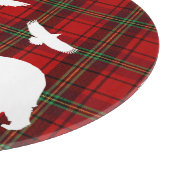 Pine tree Beer Eagle op Rood Zwart Tartan Snijplank (Hoek)