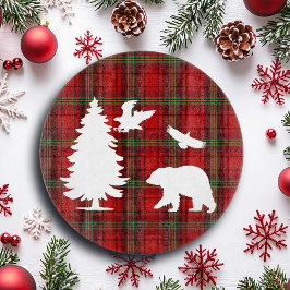 Pine tree Beer Eagle op Rood Zwart Tartan Snijplank