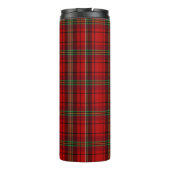 Pine tree Beer Eagle op Rood Zwart Tartan Thermosbeker (Achterkant)