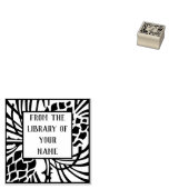 Pine Tree Bookplaat Rubberstempel (Gestempeld)