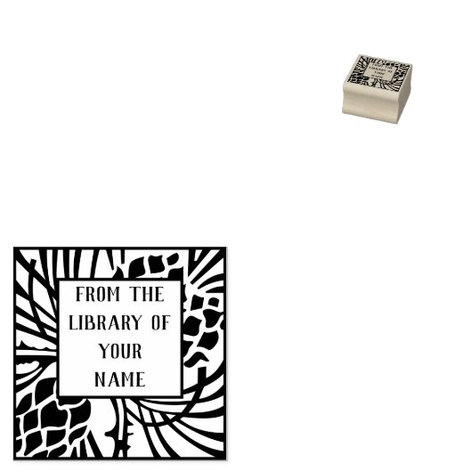 Pine Tree Bookplaat Rubberstempel (Gestempeld)