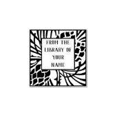 Pine Tree Bookplaat Rubberstempel (Afrduk)