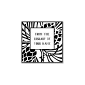 Pine Tree Bookplaat Rubberstempel (Afrduk)