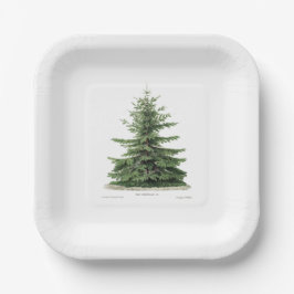 Pine Tree Bord Vakantie Kerstfeest Dinning